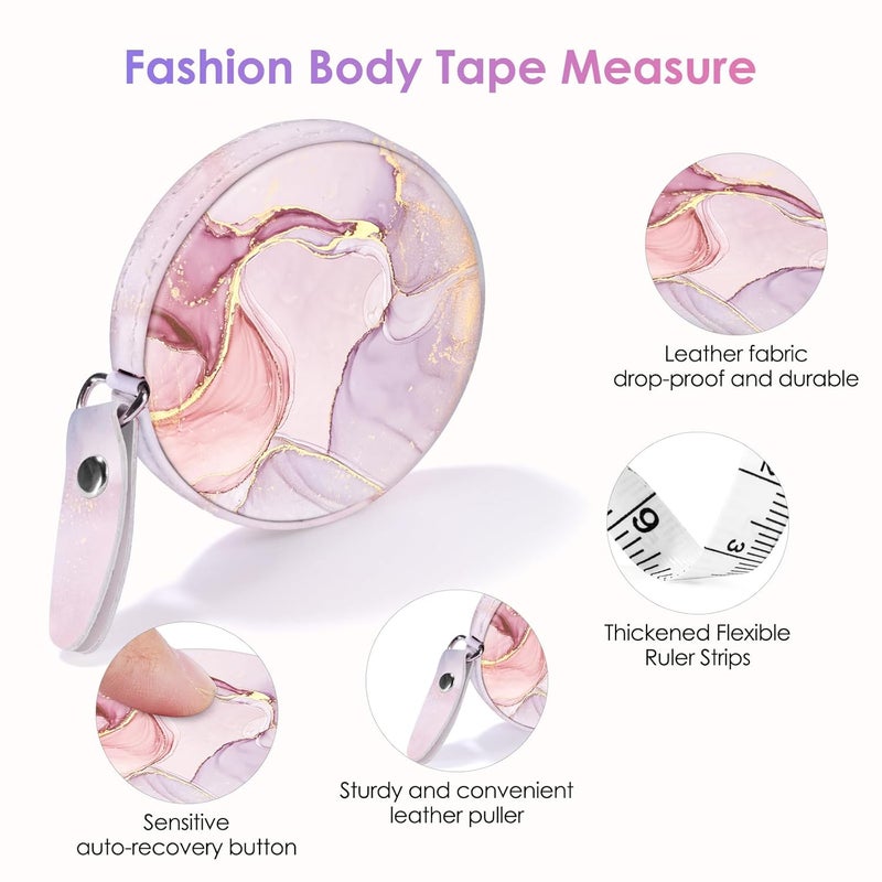 Gerkia Sewing Tape Measure，Colour Printed Small Retractable Soft Measuring Tape for Tailor Cloth Fabric Body Measurements. - Image 3